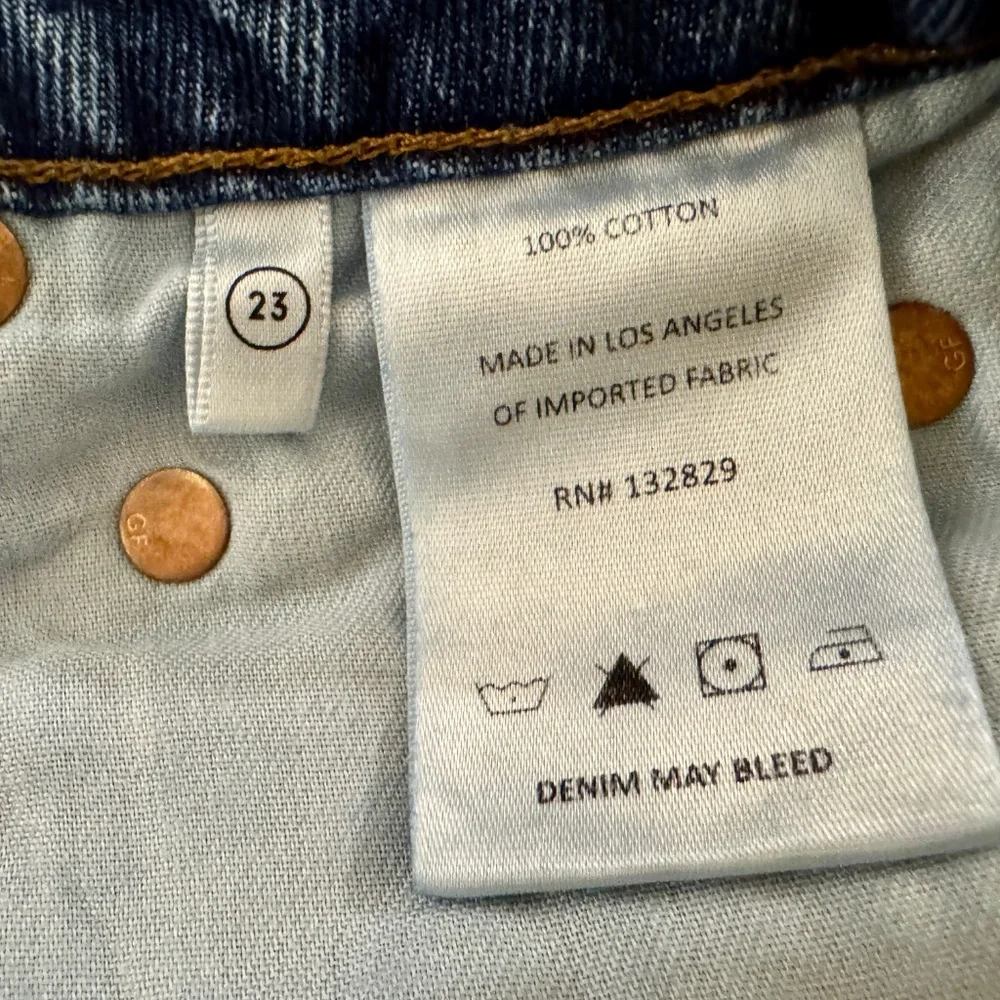 GRLFRIEND- Denim Cut off Shorts - Size 23 - Picture 7 of 11